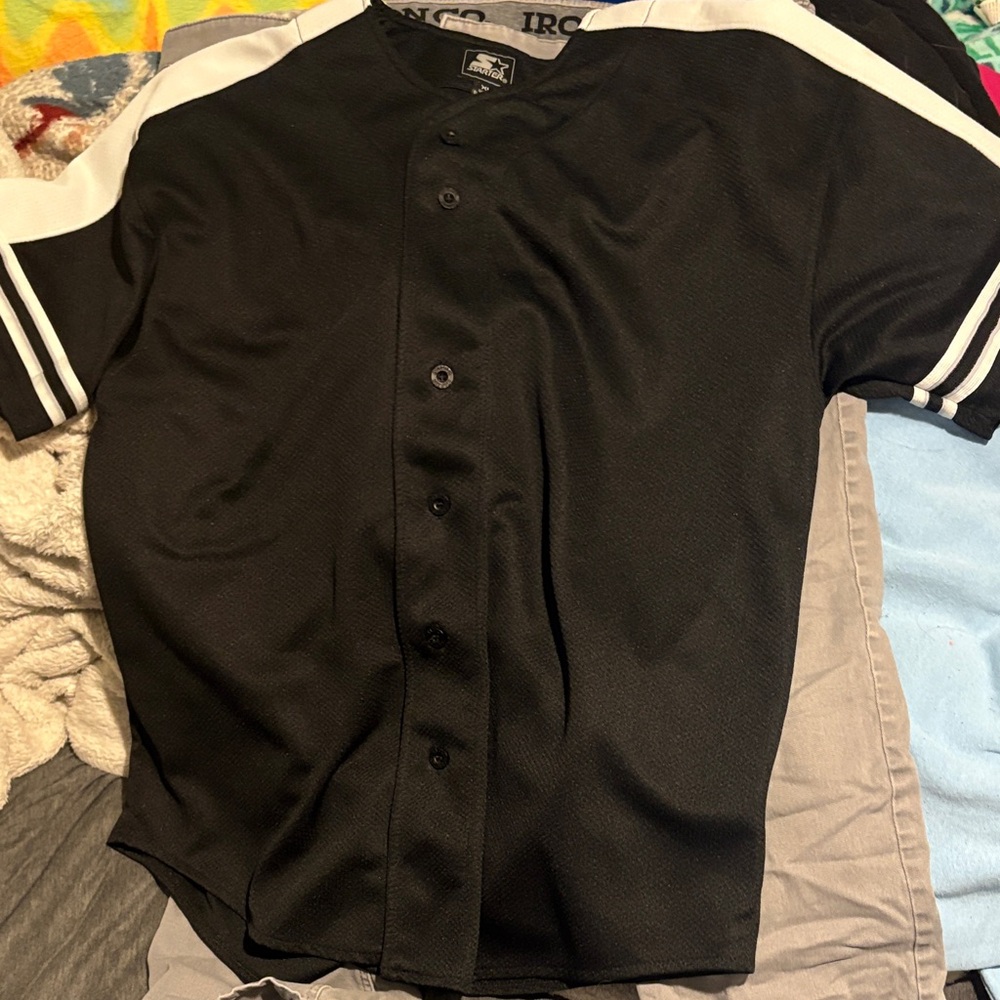 STARTER Black and White Men's Jersey
